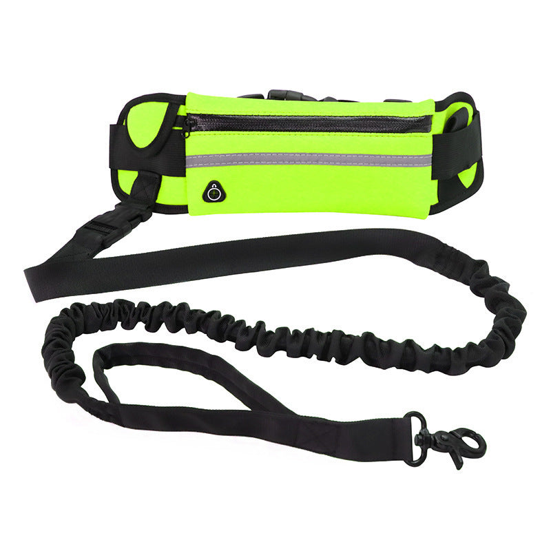 Hands Free Dog Leash - Shock Absorbing, With Phone Pocket & Bottle Holder - Best Pet Pack