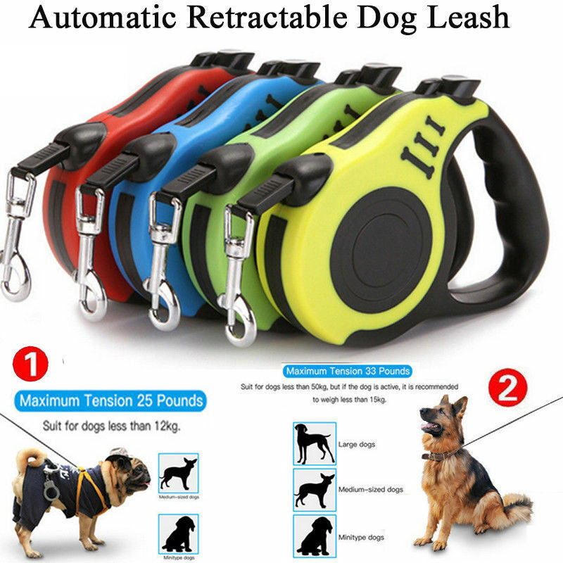 Versatile Retractable Dog Leash - Adjustable Length, Comfortable Grip - Best Pet Pack