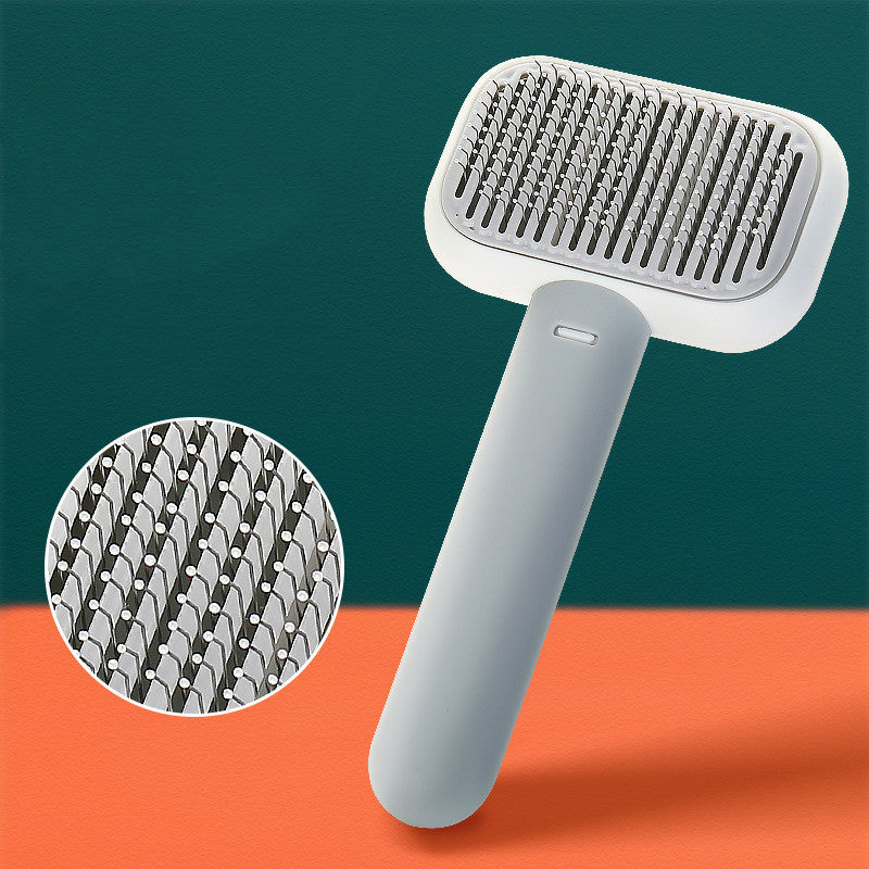 Great Pet Hair Brush - Stainless Steel, Open-Knot Grooming Comb - Best Pet Pack