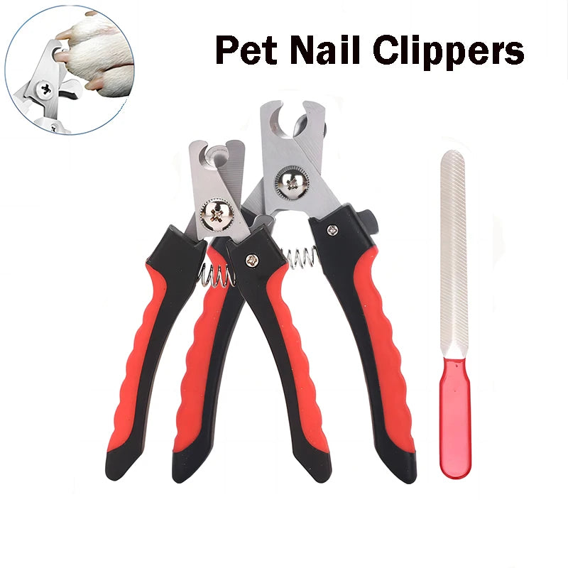 Heavy-Duty Pet Nail Clippers - Stainless Steel for Dogs & Cats - Best Pet Pack