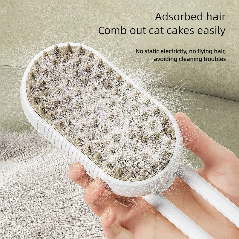 The Best Ultimate 3-in-1 Pet Steam Brush: Groom, Massage & Remove Hair Effortlessly!