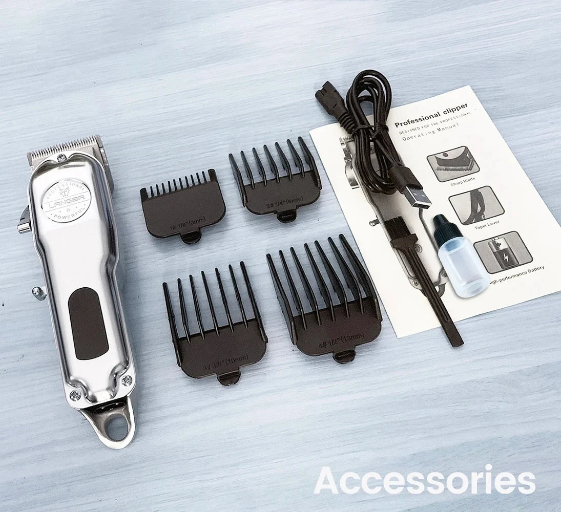 Professional Rechargeable Dog Hair Clipper - Quiet Grooming Tool - Best Pet Pack