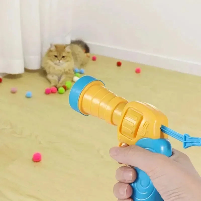 Interactive Pet Toy Gun - Silent, Mini, Fun Launcher - Best Pet Pack