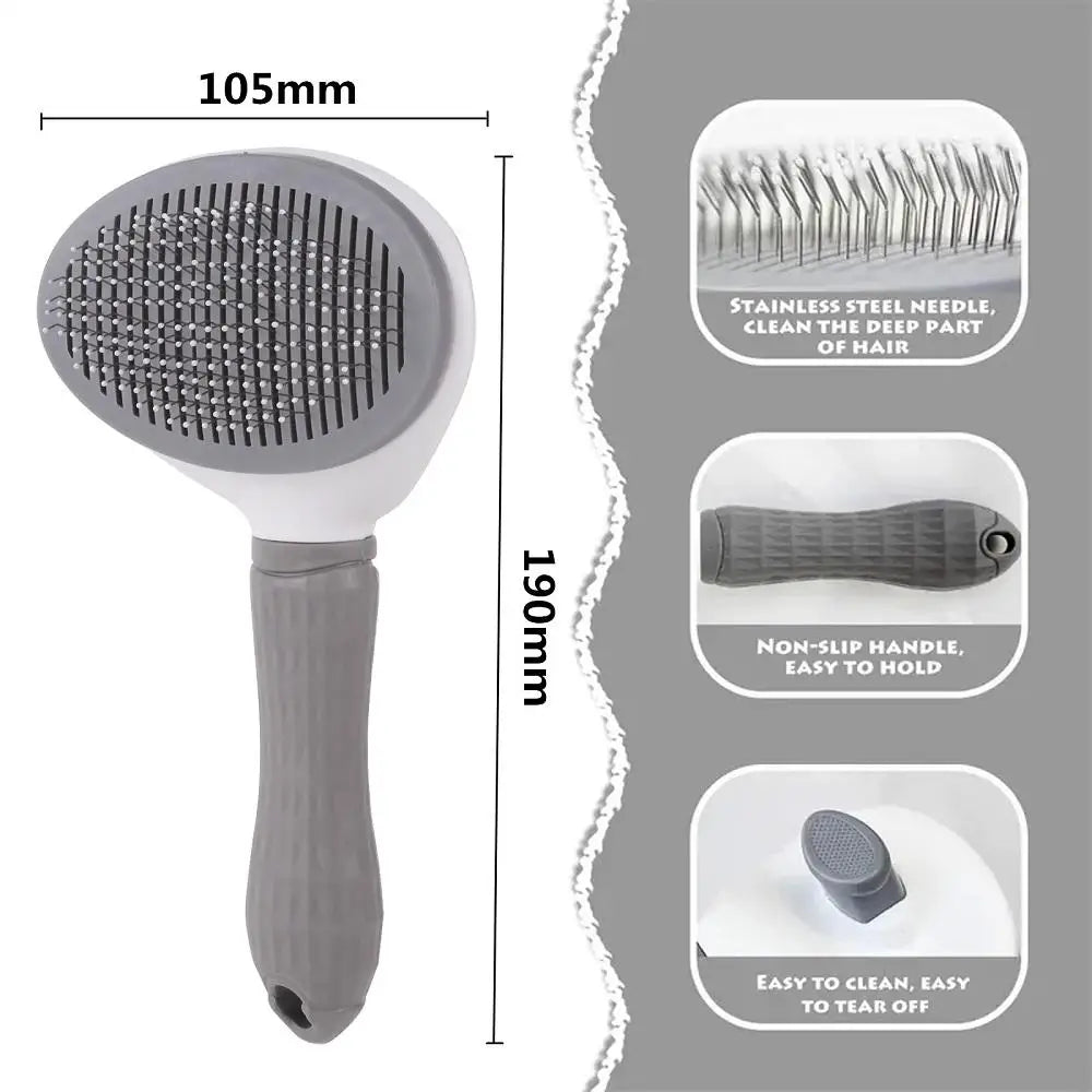 Automatic Pet Grooming Comb - Quick Hair Removal Tool for Cats & Dogs - Best Pet Pack