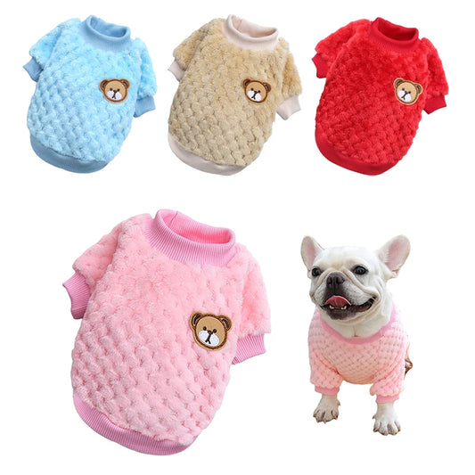 Winter Warm Pet Pullover - Soft Fleece Jacket for Small Pets - Best Pet Pack