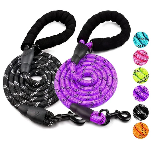 Heavy-Duty Reflective Dog Leash - For All Sizes - Best Pet Pack