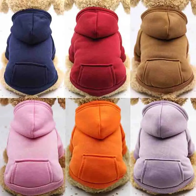 Winter Hooded Pet Sweatshirt - Cozy Jacket for Small & Medium Pets - Best Pet Pack