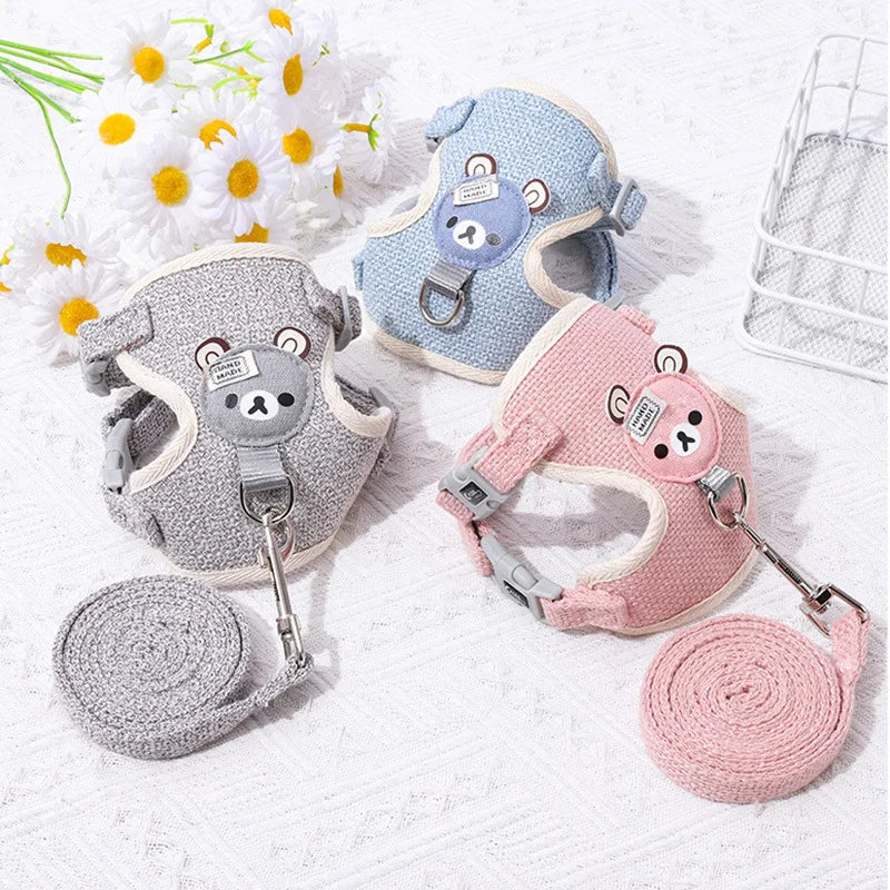 Adjustable Cute Vest Leash for Small Pets