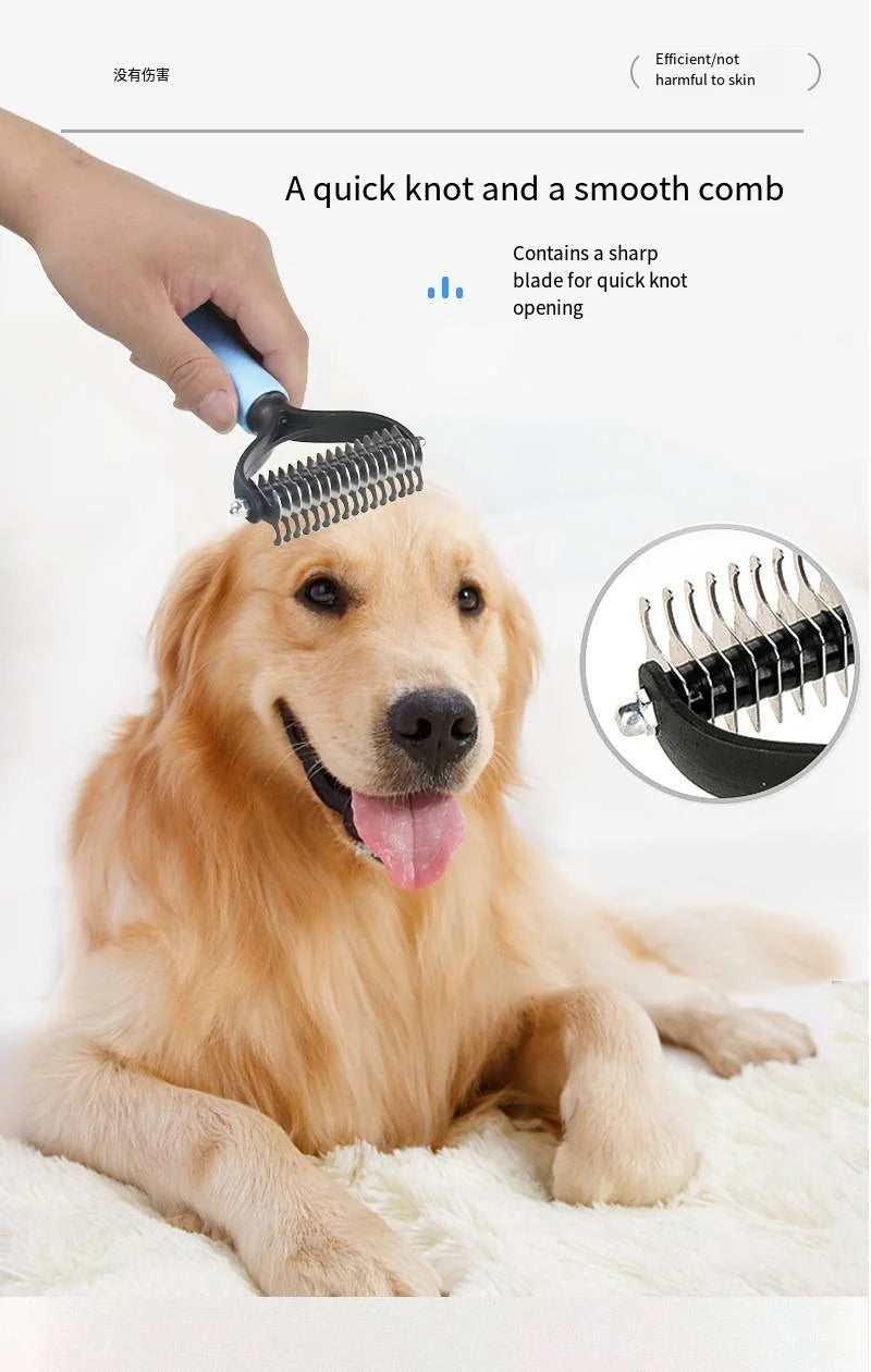 Pet Grooming Brush - Dematting & Hair Removal Comb - Best Pet Pack