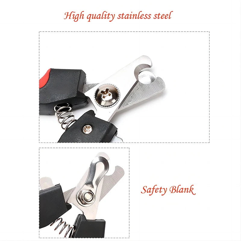 Heavy-Duty Pet Nail Clippers - Stainless Steel for Dogs & Cats - Best Pet Pack