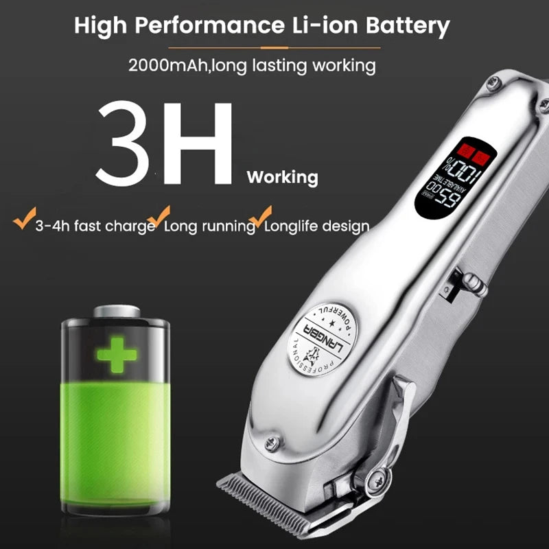 Professional Rechargeable Dog Hair Clipper - Quiet Grooming Tool - Best Pet Pack