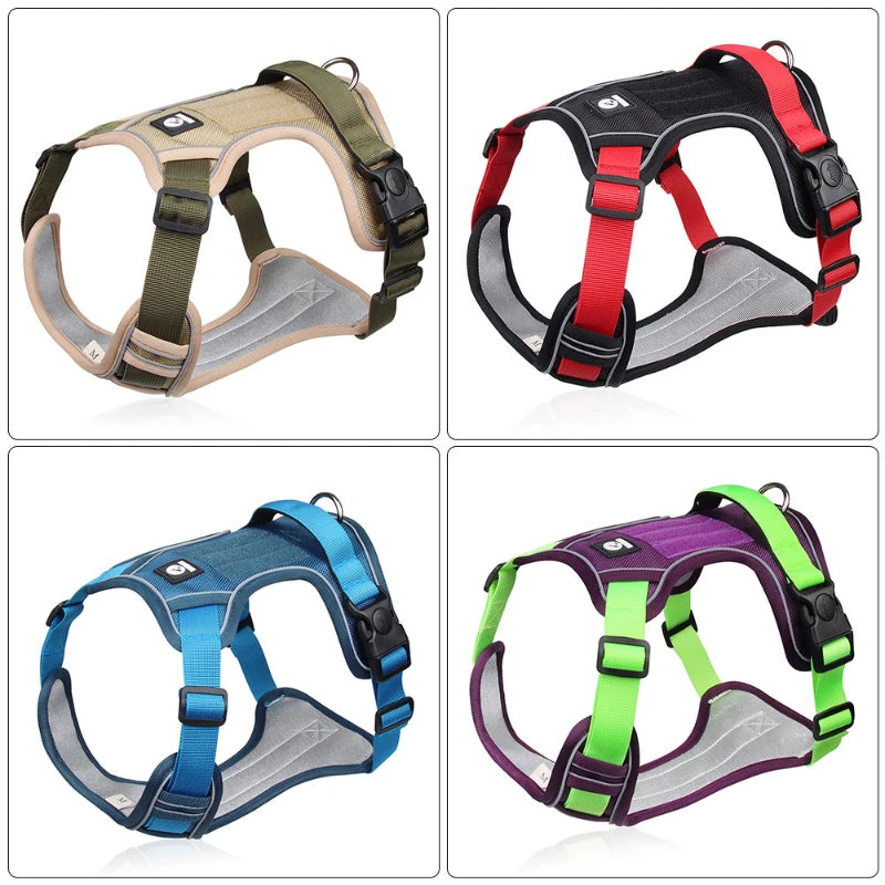 Reflective Dog Harness - Adjustable & Safe - Best Pet Pack