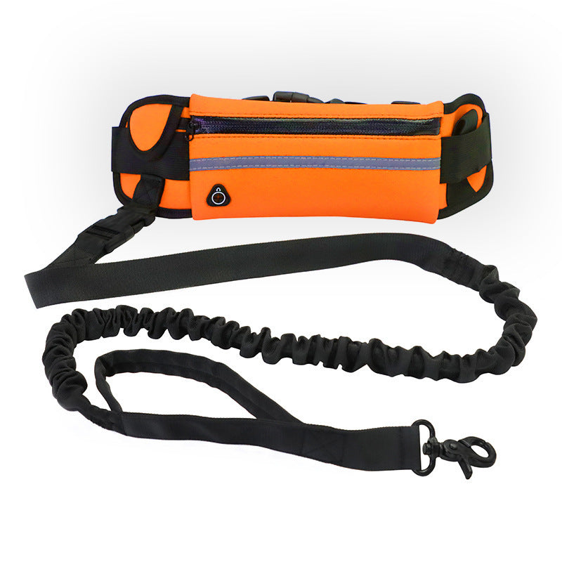 Hands Free Dog Leash - Shock Absorbing, With Phone Pocket & Bottle Holder - Best Pet Pack