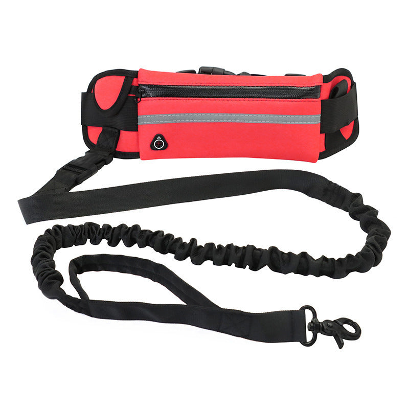 Hands Free Dog Leash - Shock Absorbing, With Phone Pocket & Bottle Holder - Best Pet Pack