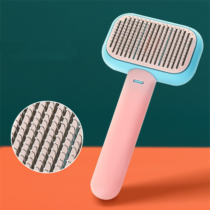 Great Pet Hair Brush - Stainless Steel, Open-Knot Grooming Comb - Best Pet Pack